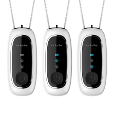 usb personal filter mini anion generator negative disinfection hepa oem portable ionizer ion purifier necklace air purifiers